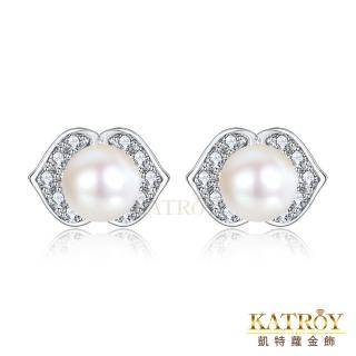 【KATROY】純銀耳環．3.5 -4.0mm．新年禮物(天然珍珠)