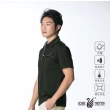 【遊遍天下】男款格紋抗UV防曬涼感吸濕排汗機能POLO衫GS1012墨綠(L-2L)