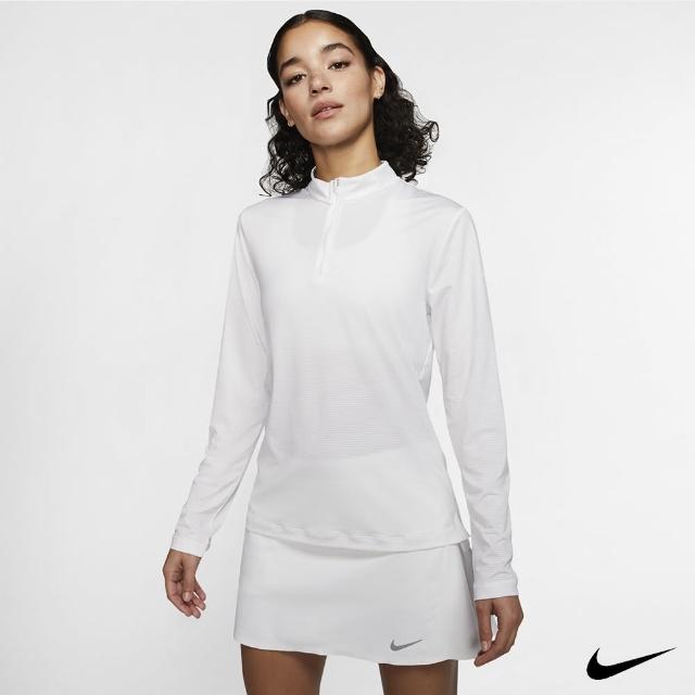 【NIKE 耐吉】Nike Golf 女 運動休閒長袖上衣/高爾夫球衫 白 BV0236-100