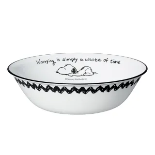 【CORELLE 康寧餐具】SNOOPY 復刻黑白1000ml湯碗(432)