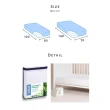 【西班牙Velfont】竹漿纖維 嬰兒床床包式防水保潔墊(70X140公分 - 全年適用)
