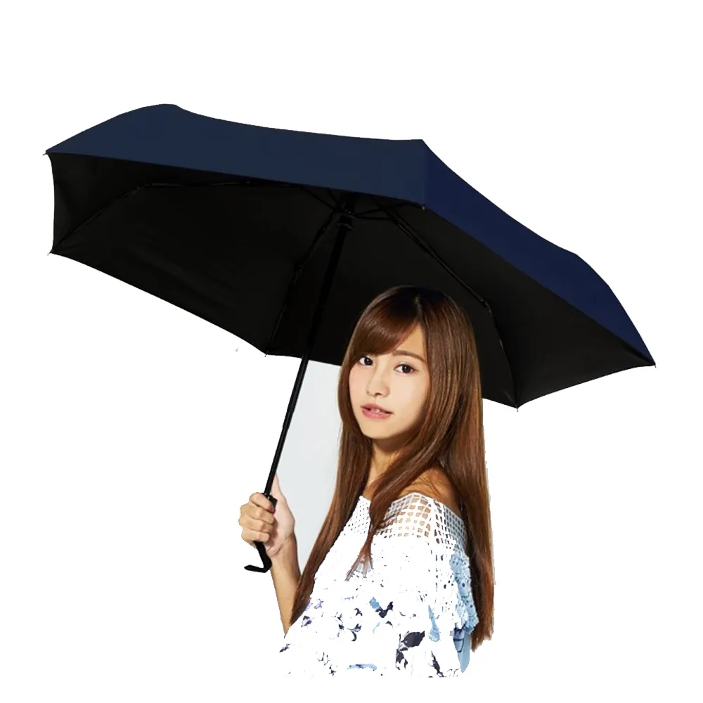 【雙龍牌】買一送一超輕降溫黑膠自動開收傘(素面抗uv防曬自動傘晴雨傘陽傘B6146_2)