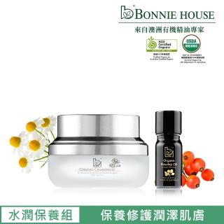 即期品【Bonnie House 植享家】德國天藍洋甘菊溫和舒敏凝膠30ml+玫瑰果油5ml