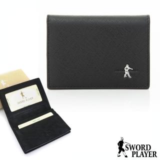 【SWORD PLAYER】莎普爾十字紋牛皮2卡1照名片夾