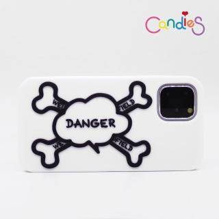 【Candies】iPhone 11 Pro適用5.8吋Simple系列 骷顱頭(白)