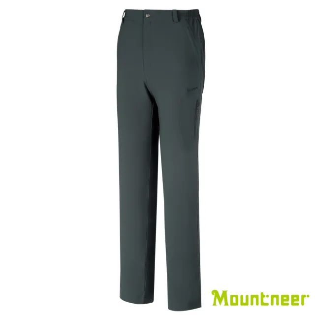【Mountneer 山林】男 四彈抗UV休閒長褲-深灰藍 31S13-86(透氣合身/機能/下著/運動休閒)