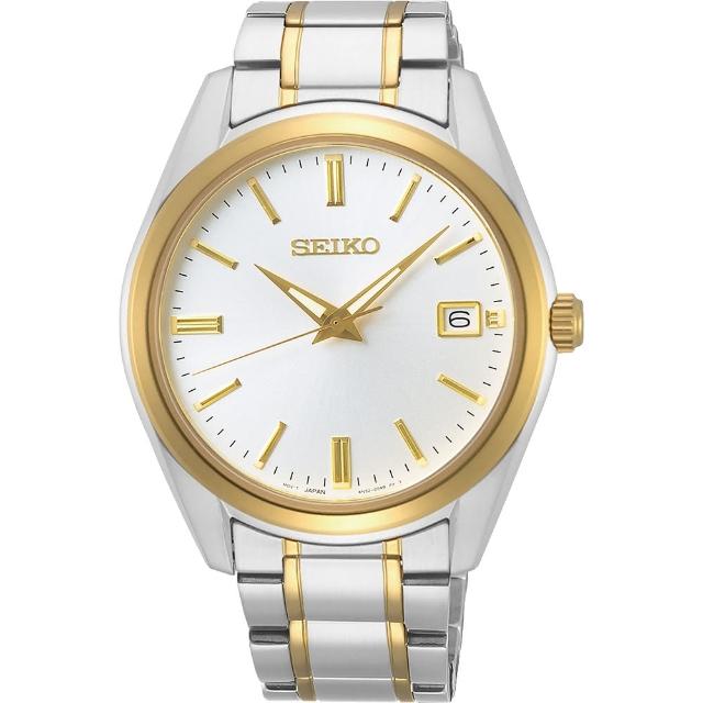 【SEIKO 精工】CS 時尚石英手錶-銀x雙色39mm 女王節 春夏推薦(6N52-00A0KS SUR312P1)