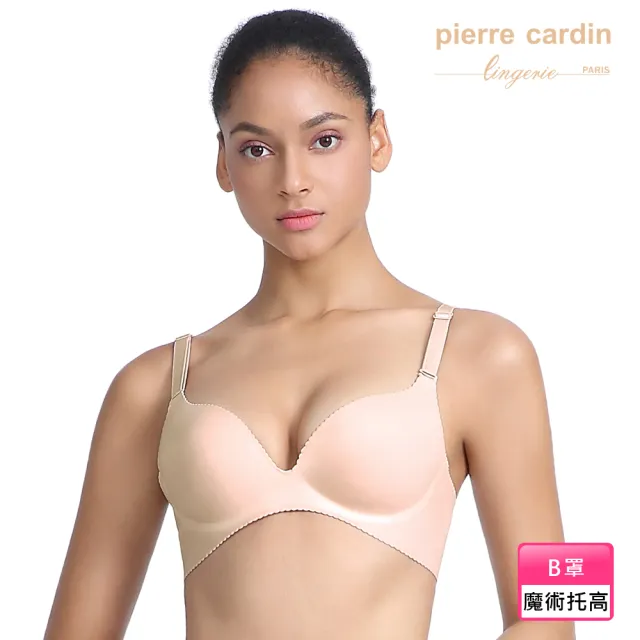 【pierre cardin 皮爾卡登女性內衣】買二送一 B罩 小胸美人超厚墊爆乳無鋼圈內衣(隨機配色)