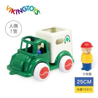 【瑞典 Viking toys】Jumbo德克小馬車含1隻人偶2隻馬(25cm)