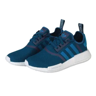 【adidas 愛迪達】adidas Originals NMD R1系列織紋網面慢跑潮鞋(男/藍)
