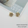 【Anpan】韓東大門925銀耳針式雙方水鑽珍珠耳環
