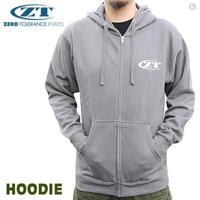 【ZT】ZIP-UP 炭灰色連帽外套(#HOODIEZT18)