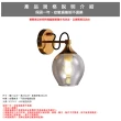【Honey Comb】工業風干邑色電鍍玻璃壁燈(91182)