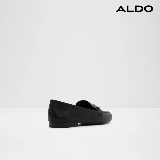 【ALDO】ACCOLADE-舒適真皮樂福鞋-女鞋(黑色)