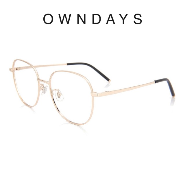 【OWNDAYS】+NICHE系列 文青金屬款光學眼鏡(NC3019N-1A C3)