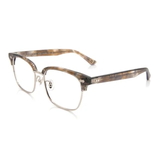 【OWNDAYS】John Dillinger系列 眉形鏡框鈦金屬框光學眼鏡(JD2045J-1A C3)