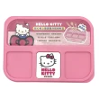 【SANRIO 三麗鷗】Hello Kitty點心格上蓋玻璃分隔保鮮盒(2件組)