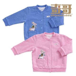 【奇哥官方旗艦】比得兔 雲朵比得雙面穿外套-羊毛保暖布 1-5歲(2色選擇)