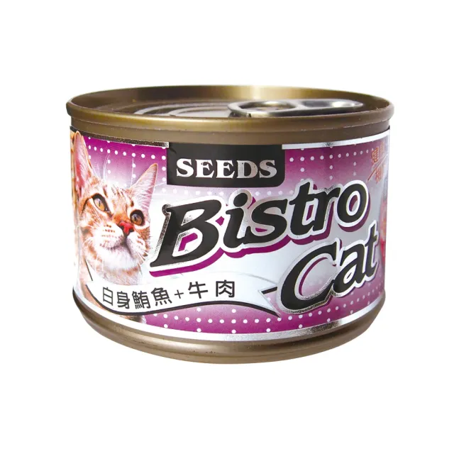【Seeds 聖萊西】Bistro Cat特級銀貓健康貓罐 170g(主食/全齡貓/貓罐/貓狗飼料/罐頭餐盒)