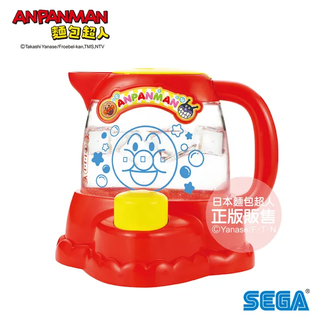 【ANPANMAN 麵包超人】麵包超人 感溫變色電茶壺洗澡玩具(3歲-)