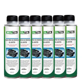 【WILITA 威力特】抗磨修補引擎機油精 6入優惠組(汽、柴油車適用)