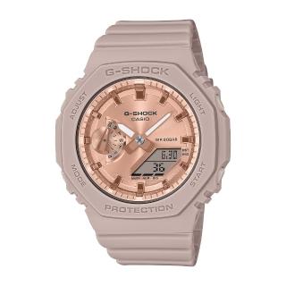 【CASIO 卡西歐】G-SHOCK極簡雅緻雙顯錶(GMA-S2100MD-4A)