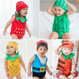【baby童衣】水果造型包屁衣 嬰兒服贈帽子 51015(寶寶童裝)