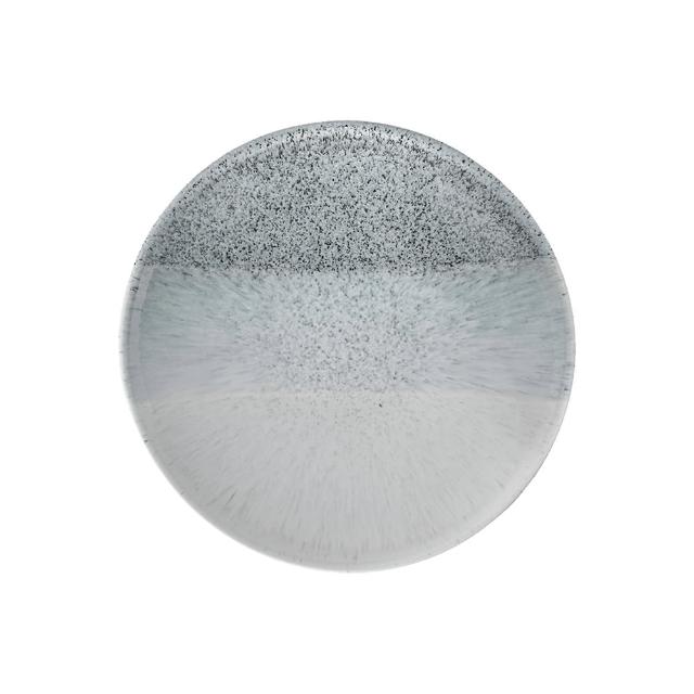 【DENBY】灰色藝匠漸層圓盤-25.5cm(100%英國製 餐盤 料理盤 陶瓷盤 手工餐具 居禮名店獨家代理)