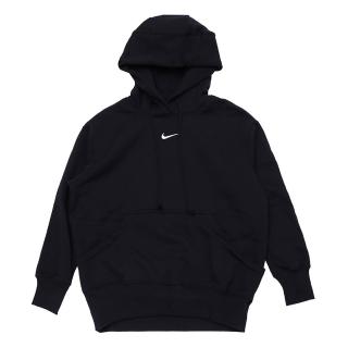 【NIKE 耐吉】As W Nsw Phnx Flc Os Po Hoodie 女款 黑色 口袋 帽T 長袖 DQ5861-010