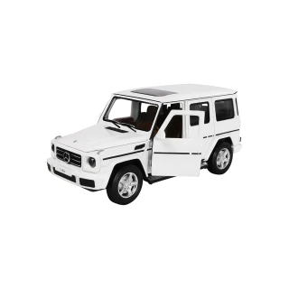 【KIDMATE】1:32聲光合金車 Mercedes-Benz G350d白(正版授權 迴力車模型玩具車 賓士G-Class G-Car)