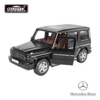 【KIDMATE】1:32聲光合金車 Mercedes-Benz G350d黑(正版授權 迴力車模型玩具車 賓士G-Class G-Car)
