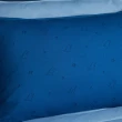 【YVONNE 以旺傢飾】100%美國純棉印花枕套-恐龍印花 普魯士藍(1入)