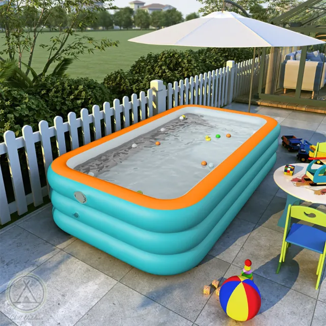 【Chill Outdoor】1.8米 三層充氣游泳池 180x130cm(充氣泳池 游泳池 家庭戲水池 充氣水池)