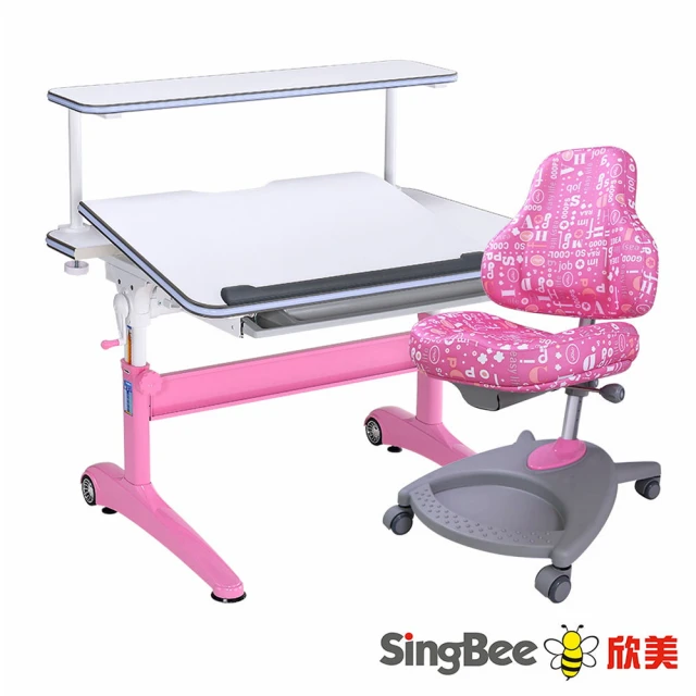 SingBee 欣美 寬105cm 兒童書桌 KDF-WG107+TIS-03+135(書桌椅 兒童桌椅 兒童書桌椅)