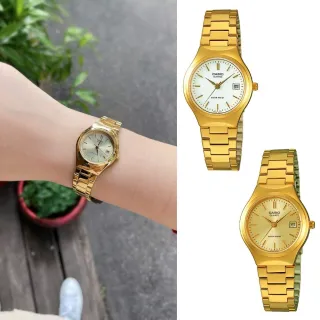 【CASIO 卡西歐】復古鍍金指針錶(LTP-1170N)