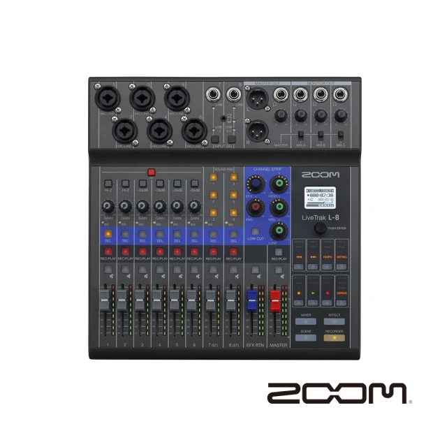 【ZOOM】LiveTrak L-12 混音器/錄音介面(公司貨)