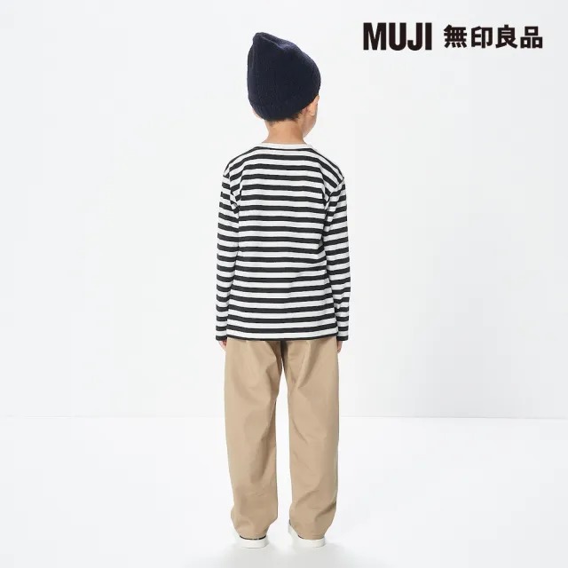 【MUJI 無印良品】兒童棉混綾織寬鬆褲(共4色)