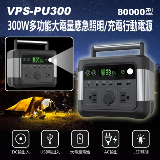 VPS-PU300 300W多功能大電量應急電源