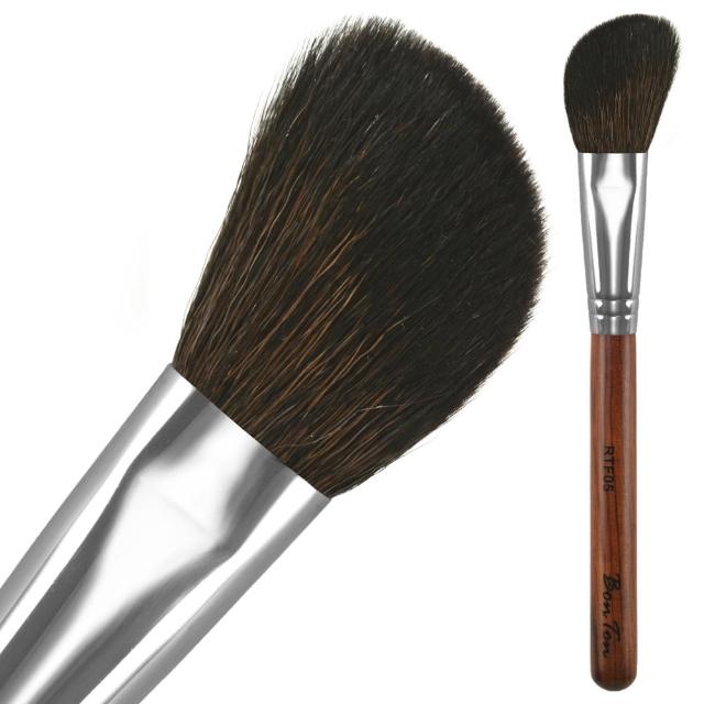 【BonTon】原木系列 斜修容/腮紅刷 RTF05 頂級光鋒羊毛