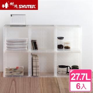【樹德SHUTER】可提式巧拼收納箱(6入)