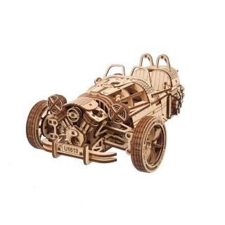 【Ugears】自我推進模型(摩根三輪跑車)
