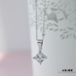 【xmono】簡約時尚公主方鑽鎖骨項鍊(母親節/送禮)