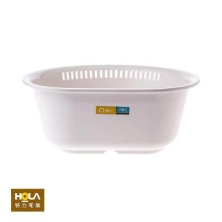 【HOLA】Richell D型洗滌盆 白