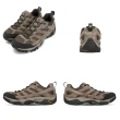 【MERRELL】戶外鞋 Moab 2 Leather GTX 男鞋 登山 越野 耐磨 黃金大底 防潑水 穩定 棕 綠(ML033329)