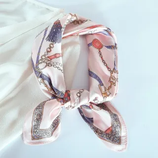 【vivi 流行生活館】春秋夏天新款百搭領巾.小方巾(042109粉)