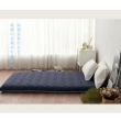 【BELLE VIE】台灣製 可折疊針織布獨立筒透氣床墊/涼墊/和室墊(單人加大-105x186cm)