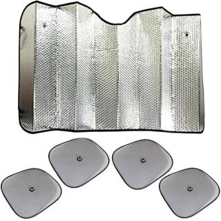 【OMAX】雙面氣泡前遮陽板1入+小圓弧4入(速)