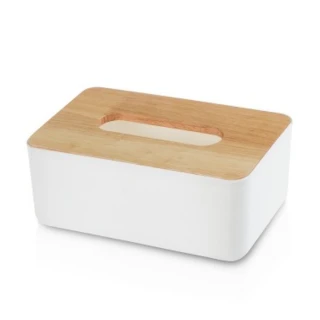【E.City】北歐風平口木蓋質感紙巾盒(桌面收納最佳幫手)