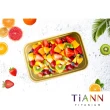【TiANN 鈦安】1.8L純鈦保鮮盒/便當盒/烤盒/料理盒 兩入組(含專屬提袋及橘蓋)