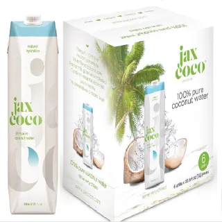 即期品【即期品 Jax coco】100%椰子水1000mlx6入/箱(有效日期2024.08.20)